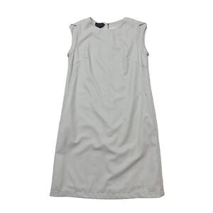 Pendleton Dress Tan Sheath 100% Virgin Wool Lined‎ Sleeveless Knee Women's 4